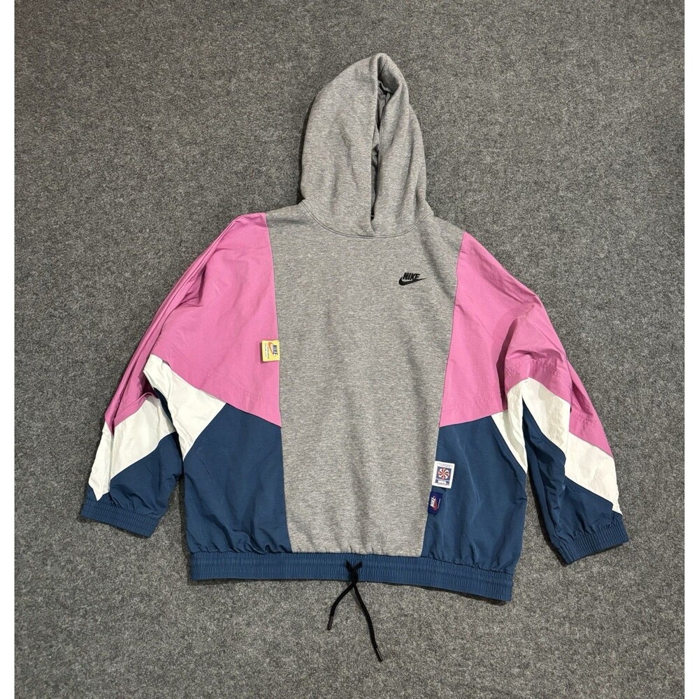 Nike Sportswear Icon Clash Colorblock Hoodie Pullover Windbreaker Size M